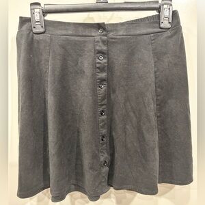 Cloud chaser soft black skirt w/ small buttons lined down the front Size Medium